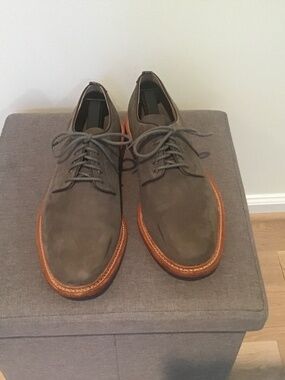 Todd Snyder x Cole Haan army green nubuck oxfords size 11
